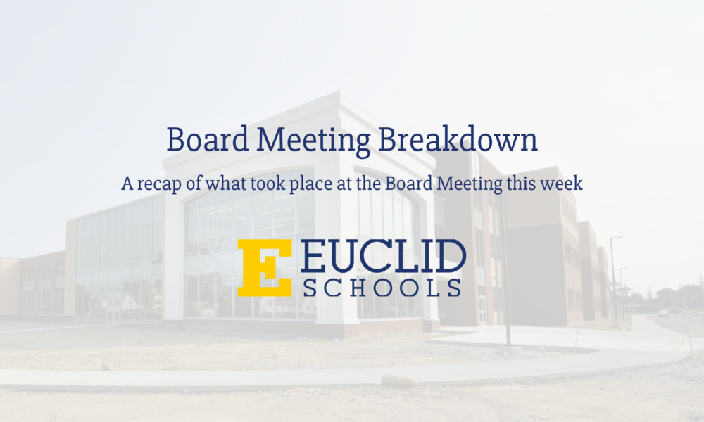 Board Meeting Breakdown. A recap of what took place at the Board Meeting this Week.