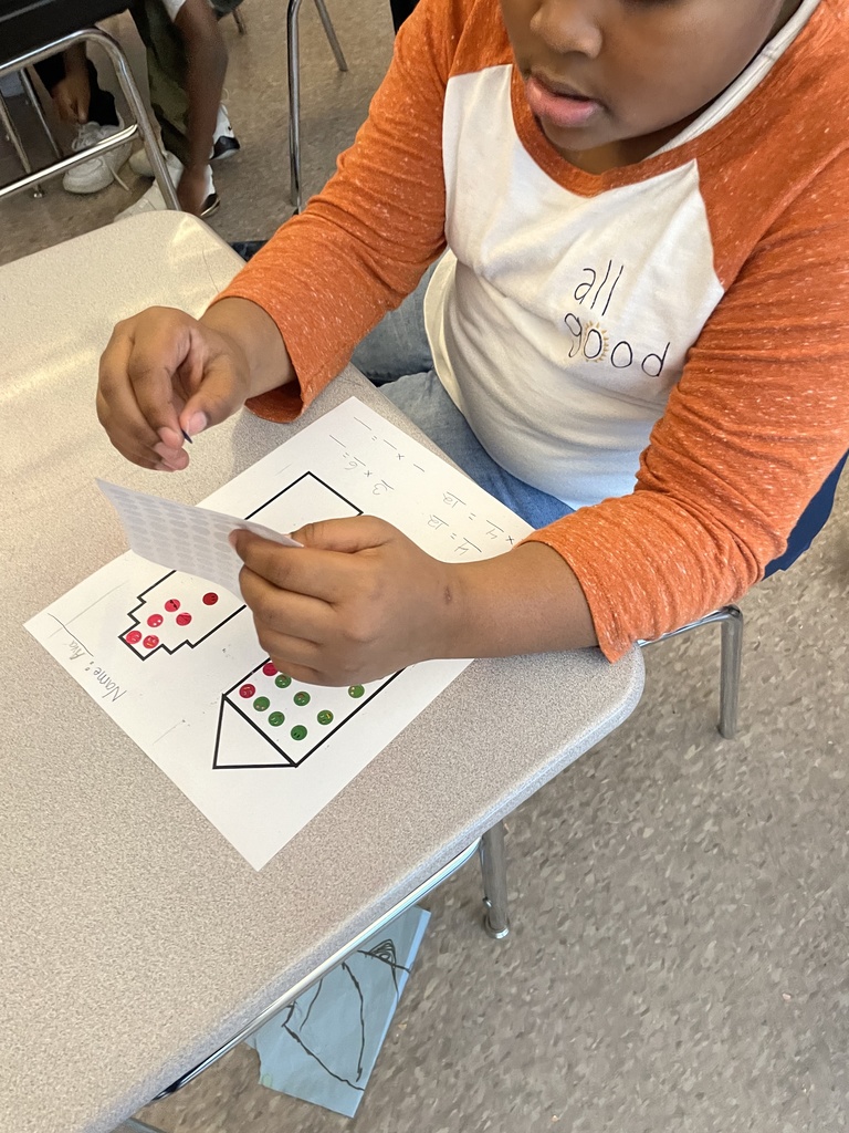 Mrs. Hall’s Class making an Array City for multiplication review!!