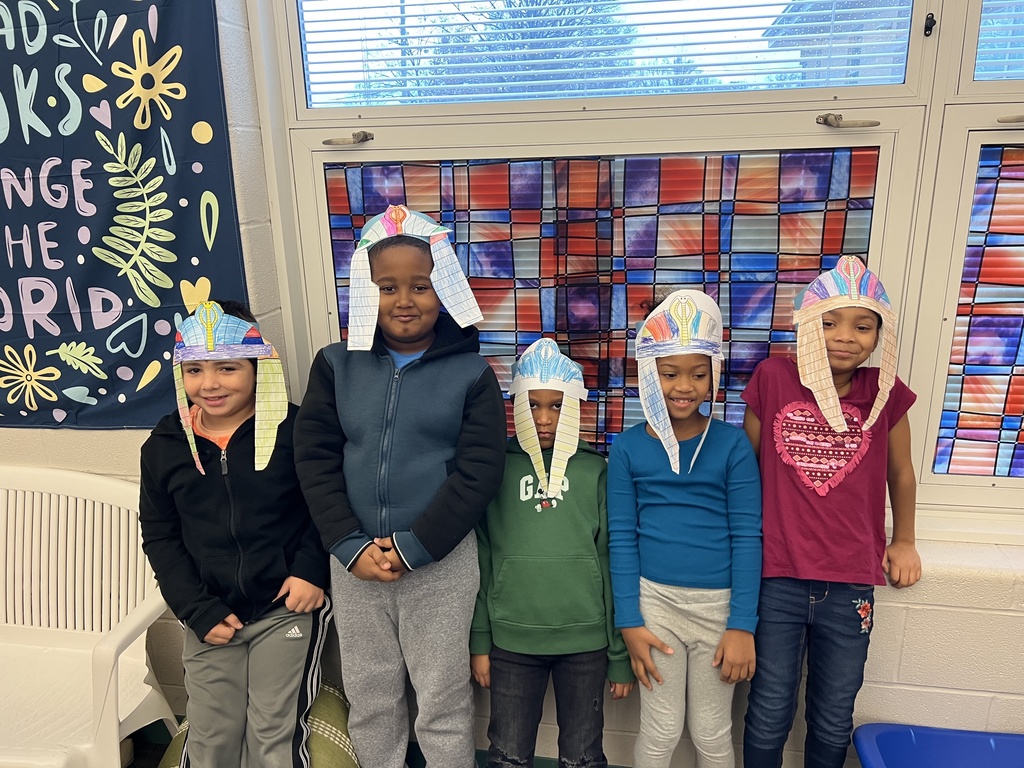 Miss Kirschner's class celebrated the end of Knowledge unit 4: Ancient Civilization by becoming pharaohs for a day. 