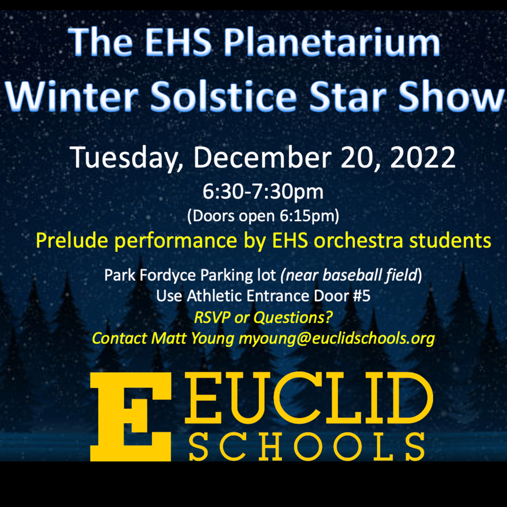 The EHS Planetarium Winter Solstice Star Show