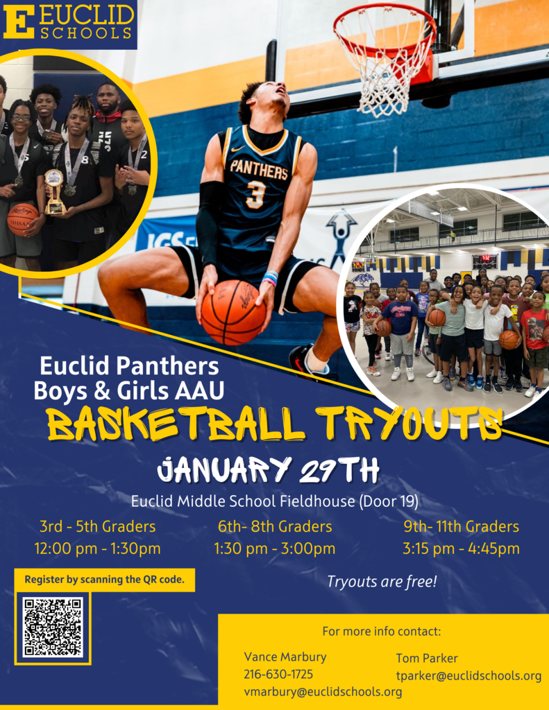 Euclid Panther Boys & Girls AAU Basketball Tryouts