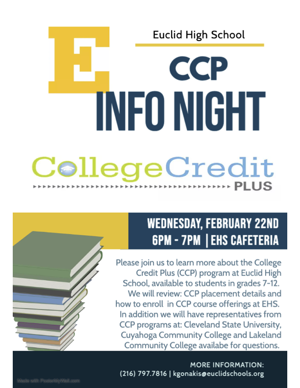 College Credit Plus Info Night Flier